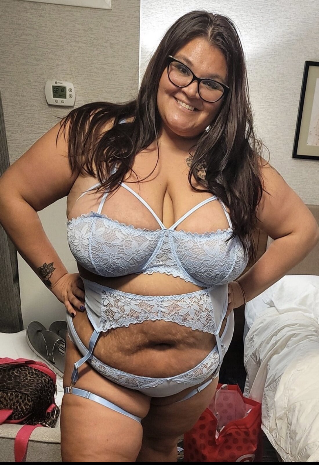 Raven Belle: Blue Lace Lingerie